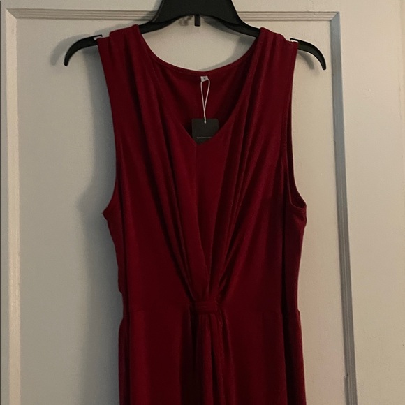 NWT DEEP SELF Women's Summer Maxi Dress Wrap Twist V Neck Front Split - Picture 3 of 8